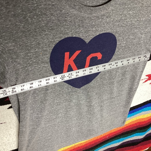 Charlie Hustle KC heart t shirt made in USA - Picture 6 of 9